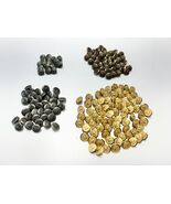 Large Lot of Vintage Metal 5/8" Buttons Military Eagle Crown - $9.99