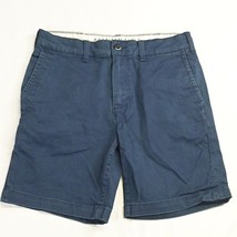 American Eagle 30 x 8&quot; Navy Blue Slim Workwear AE Flex Thighs Out Chino Shorts - £13.46 GBP