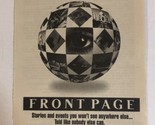 Front Page Tv Series Print Ad Vintage Fox 21 TPA4 - £4.74 GBP