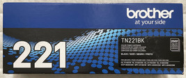 Brother 221 Black Toner Cartridge TN221 Genuine OEM Sealed Retail Box TN-221BK - $51.13