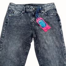 Wallflower Gray Acid Solid Dorm Jeans straight leg 5 pocket design NEW Juniors 5 - £25.76 GBP