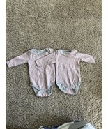 2 Pc BABY BY BON BEBE BABY GIRL BODYSUIT SIZE 0-3 Months &amp; 3-6months Stripe - $143.27 MXN