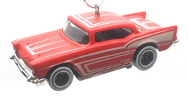 Christmas Ornament for 1957 Chevy Red White with Whitewall Tires - £26.68 GBP