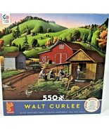 Walt Curlee 550 Piece Ceaco Puzzle Husking Corn 18 x 24 Farm - £4.30 GBP