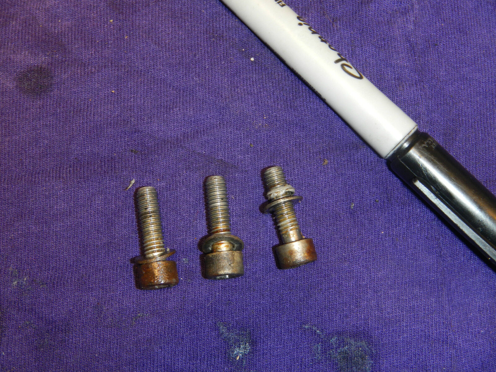 ENGINE OIL FILTER ACCESS COVER BOLTS 1990 90 BMW K100LT K100 LT 1000 - $7.52