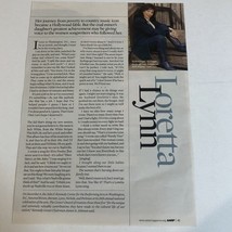 Loretta Lynn Magazine Article 1 page Vintage 2004 - £5.21 GBP