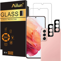 Ailun Glass Screen Protector for Galaxy S21 5G [6.2 Inch] 2Pack + 2Pack ... - £21.88 GBP