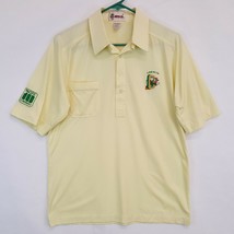 VTG 80s UO Oregon Ducks Antigua Pac 10 Polo Shirt Sz M L Yellow Cotton Blend - £18.59 GBP