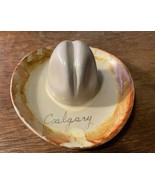 CALGARY ALBERTA COWBOY HAT ASHTRAY K10 CANADA MCM RARE ANTIQUE - $345.92 MXN