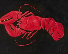 Poster Decor.Home Wall art design.Marsden Hartley painting.Red Lobster.15214 - £12.67 GBP+