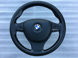 BMW OEM Leather Sport steering wheel 6102376 F01 F02 F03 F07 F10 F11 F18 - £323.34 GBP
