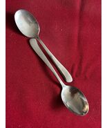 (2) Vtg MCM Saybrook Teaspoons Stainless By Wallace  - $7.90