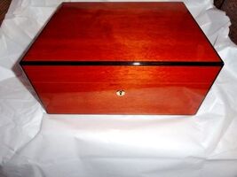 Elie Bleu Mahogany Humidor 100 count NIB image 2