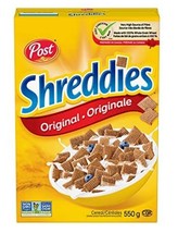 2 boxes of Post Original SHREDDIES Cereals 550g / 19.4 oz Free Shipping - $30.00