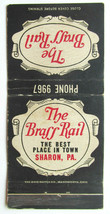The Brass Rail - Sharon, Pennsylvania Restaurant 30 Strike Matchbook Cover PA - £1.39 GBP