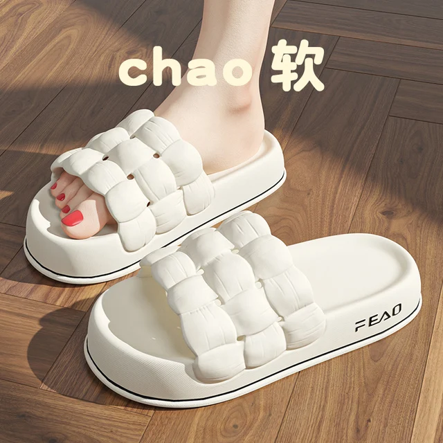 Thick Platform Woman Slippers Summer Flip Flops Soft EVA Outdoor Beach Ladies Sl - $44.87