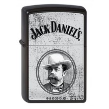 Zippo Lighter - Jack Daniel&#39;s Image Black Matte - 852915 - £28.17 GBP