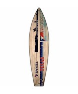 Texas License Plate Design Novelty Mini Metal Surfboard MSB-472 - $318.86 MXN