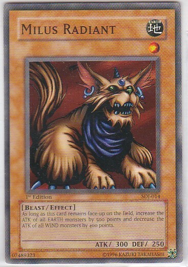 M) Yugioh - Konami - Yu-Gi-Uh! - Milus Radiant - SDJ-014 - Trading Card - $1.97
