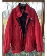 Vintage 90s Marlboro Quilt Lined Red Spellout Full Zip Up Bomber Jacket ... - $58.04