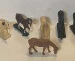 Animal Figures Lot Of 8 Model Train Accessories Background - £5.53 GBP