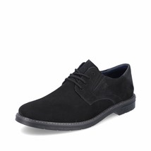 Rieker Men&#39;s Nubuck Leather Black Lace Up Oxford - $24.99