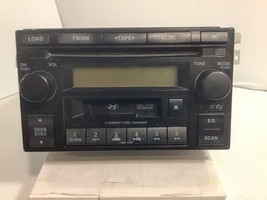 05 06 Hyundai Tucson AM/FM 6 Disc CD Cassette Radio Receiver 96195-2C100 - $59.97