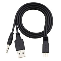 3.5mm and USB to Micro USB Speaker Adapter Cable Charger for iHome iBT74... - $17.09