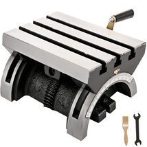 VEVOR Tilting Milling Table, 0-90° Swivel, 3 T-Slots, 10x7Inch Heavy-Duty - $99.90
