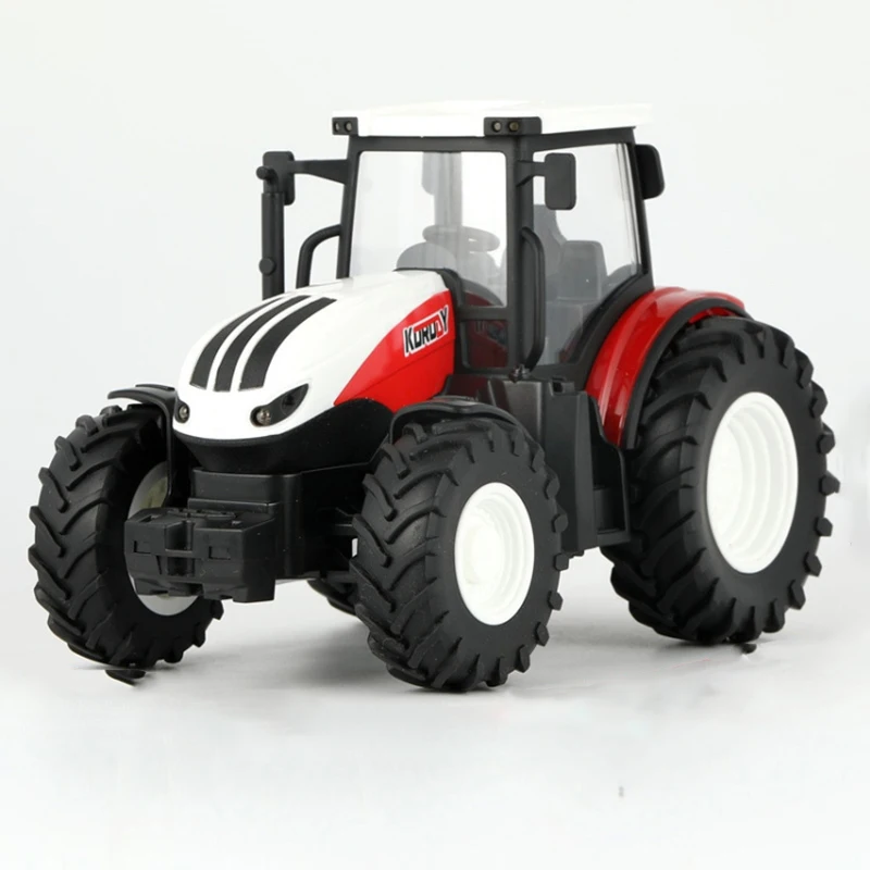 2.4ghz Rc Tractor Trailer With Led Headlights Farm Toy Set 1:24 Remote Control - £9.57 GBP+