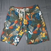 Old Navy - Board Shorts Swim Trunks - Medium 32&quot; - Hawaii Floral Tropica... - £12.50 GBP