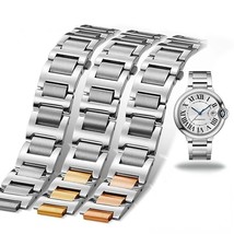 14-22mm Stainless Steel Strap Bracelet fit for Cartier Ballon Bleu Watch - £31.58 GBP