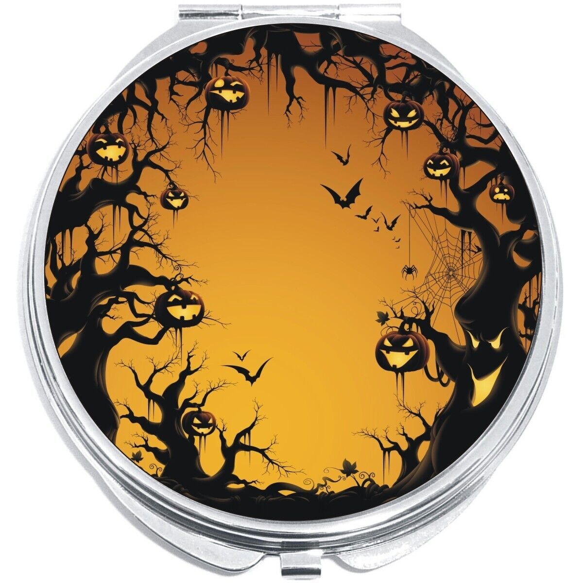 Scary Night Halloween Compact with Mirrors - Perfect for your Pocket or ... - $11.76