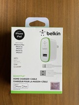 Belkin Boost UP Charge Home Charger + Cable 12W For iPhone IPad - £7.86 GBP