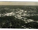 Savonlinna Finland Aerial View Real Photo Postcard - $19.78