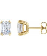 Emerald Natural Mined Diamond Studs 14k Yellow Gold (2.03 Ct H VS1 GIA ) - $9,786.15 CAD
