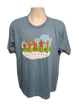 2010 String Band Clifftop West Virginia Aduit Large Gray TShirt - £20.74 GBP