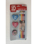 One Direction ID 5 Pencils 2 Erasers 1 Sharpener  Harry Zayn Niall Liam ... - €21,64 EUR