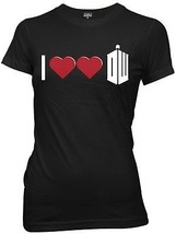 Doctor Who, I Heart Heart DW (new logo) Baby Doll Shirt NEW UNWORN - £11.59 GBP