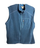 Duluth Trading Co Mens Polartec Fleece Full Zip Vest Blue 2XL XXL - $31.14 CAD