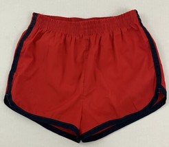Vintage 80s Laguna Men&#39;s M 32-34 Swim Trunks Shorts Red 2&quot; Inseam FLAW - £9.01 GBP