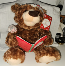 Gund Storytime Teddy Bear w/Mouse, &quot;Twas The Night Before Christmas&quot; Bra... - $19.00