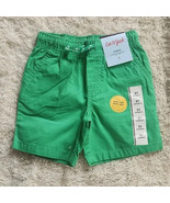 nwt CAT+JACK shorts 2T grass green elastic drawstring waist unisex botto... - £6.37 GBP