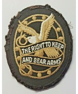 Vintage 1980&#39;s Patch The Right To Keep And Bear Arms PB11 - £6.38 GBP
