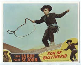 Son of Billy the Kid 8&#39;x10&quot; Color Promo Still Lash La Rue Fuzzy St. John FN - £17.85 GBP