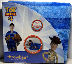 Disney Woody Toy Story 4 Throwbee Blanket Throw Woody the Sheriff 40 x 50in New - £18.83 GBP