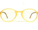 Vintage La Eyeworks Gafas Monturas BEBO 300 Amarillo Redondo Completo Borde - $64.89