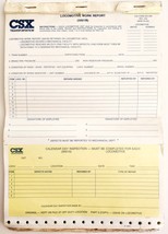 CSX Transportation Locomotive Work Report Forms 5001B Railroad Documents... - $29.99