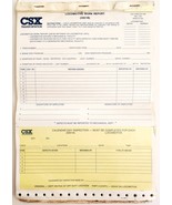CSX Transportation Locomotive Work Report Forms 5001B Railroad Documents... - $29.99