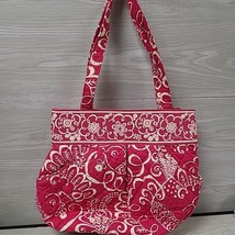 Vera Bradley Handbag Daisy Pink Medium 2 Handle Zip Purse Pre-owned Used - $13.50